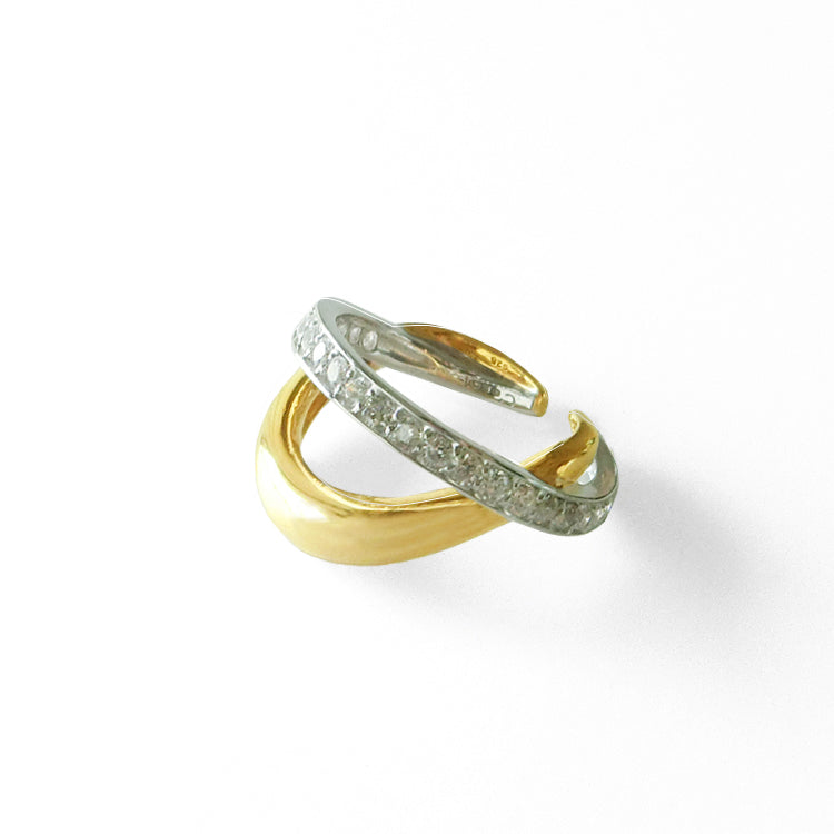 2Face EarCuff Ring Gold