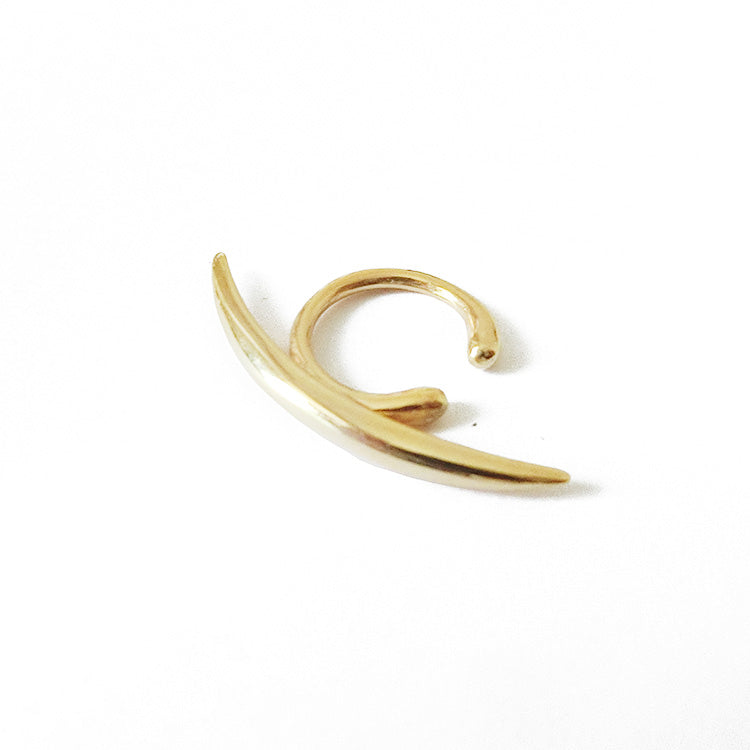 Thin Curve Ear Cuff Gold