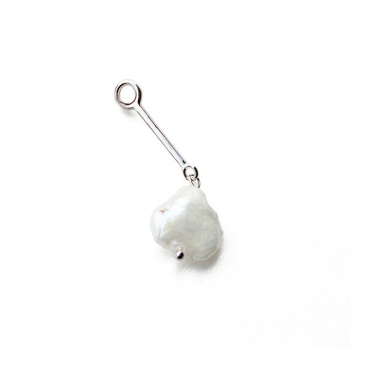 Pearl Bar Silver (Parts of Custom EarCuff)
