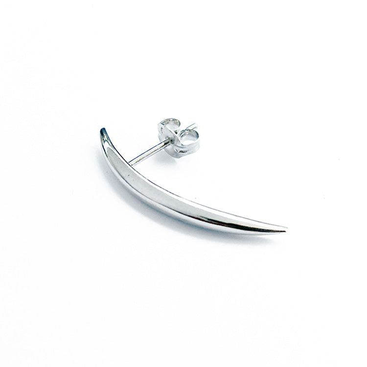 Thin Curve Pierce Silver
