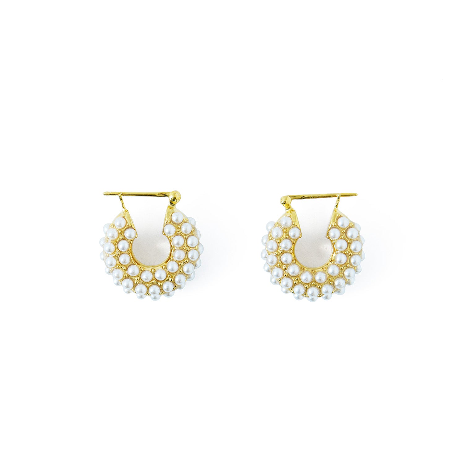 Pearl Hoop Pierce Gold