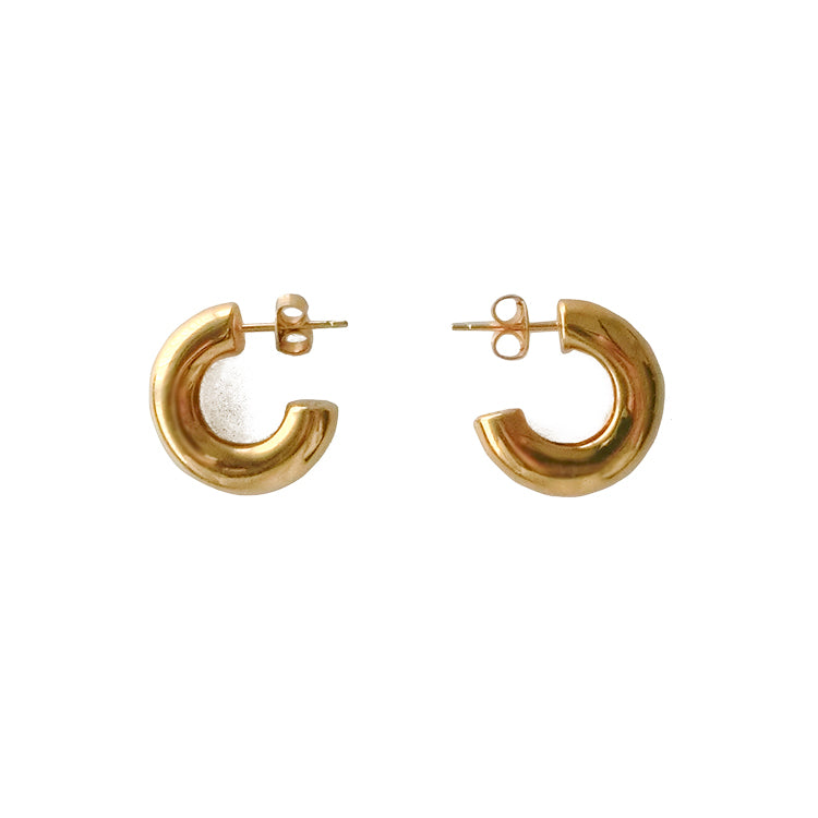 Hoop Pierce Gold