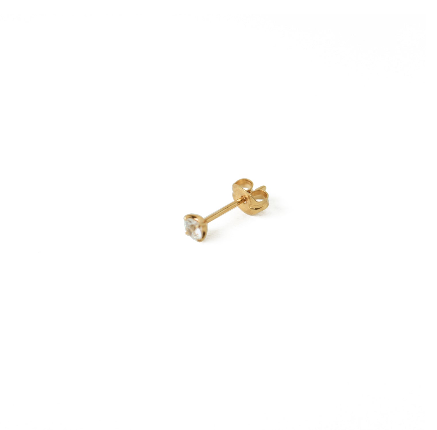 Tiny Crystal Pierce Gold