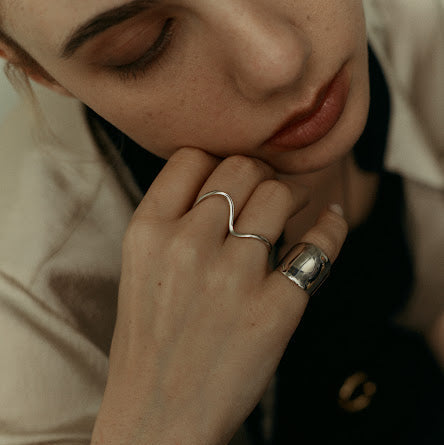 Melted Ring Silver