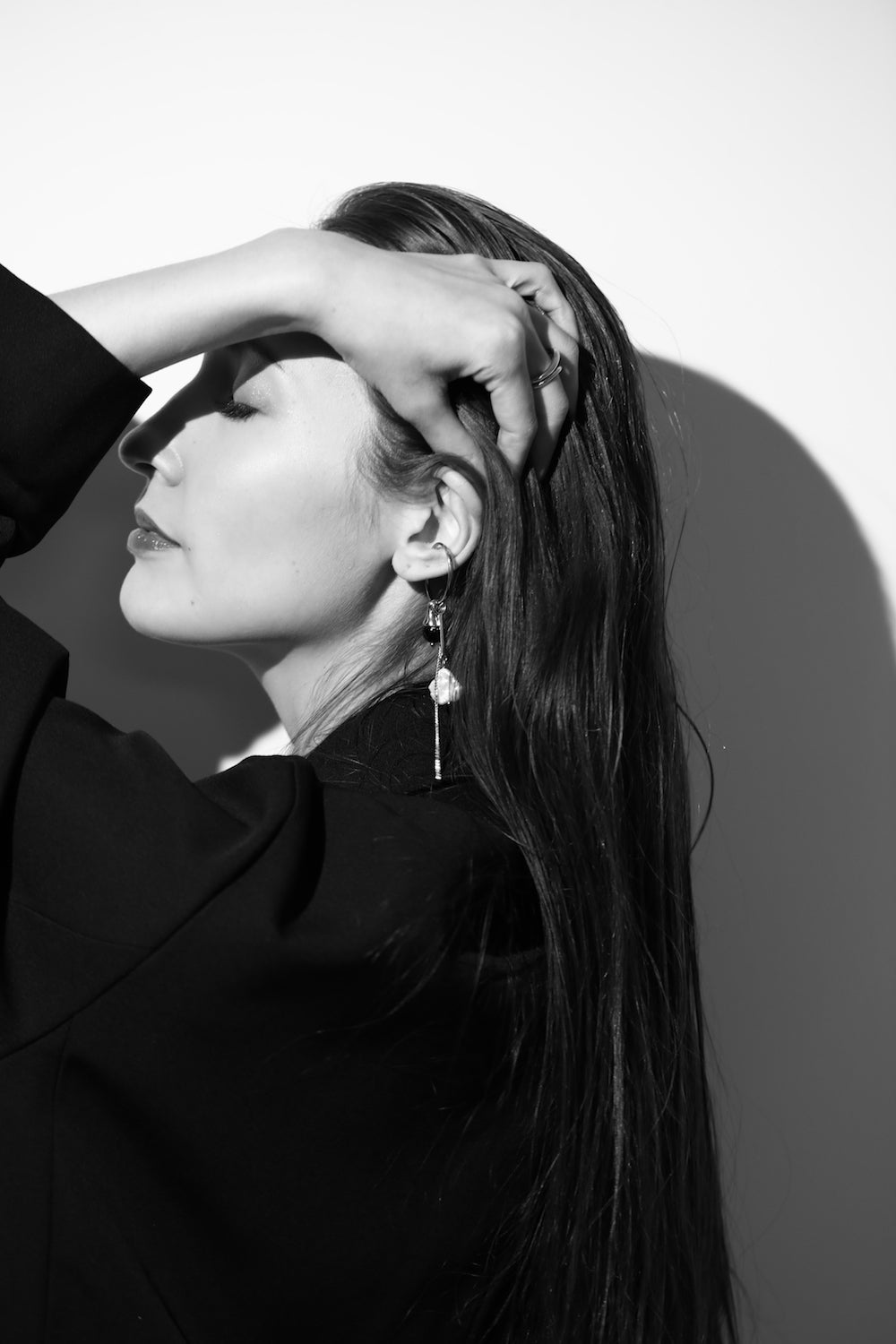 Pearl Bar Silver (Parts of Custom EarCuff)