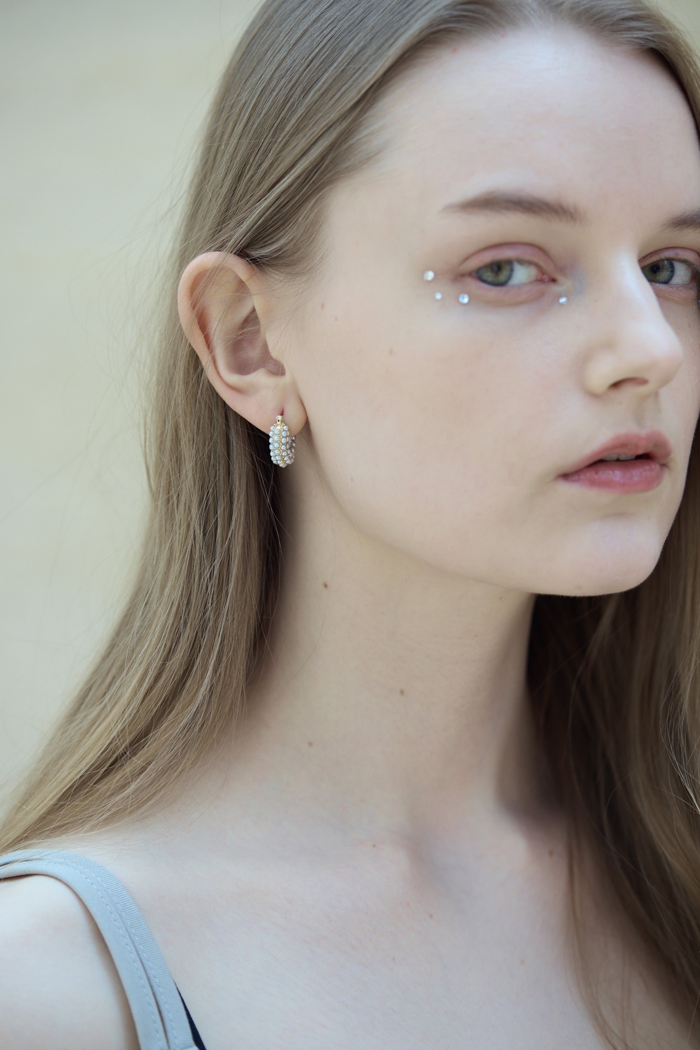 Pearl Hoop Pierce Gold