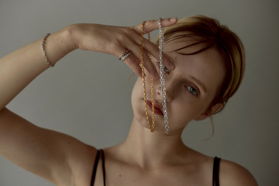 Simple Chain Necklace Silver