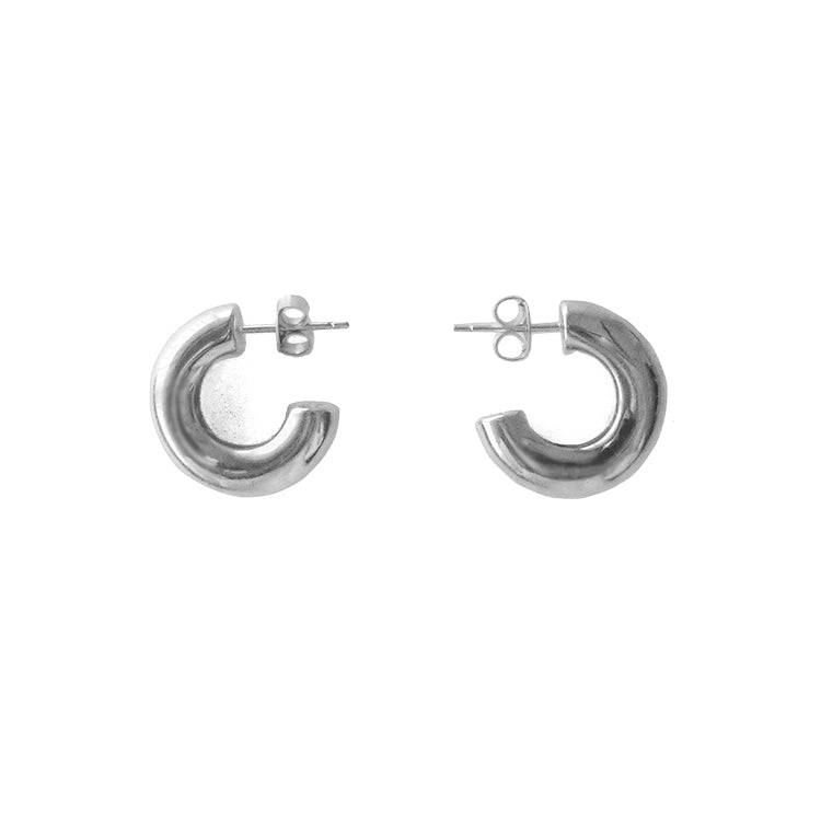 Hoop Pierce Silver