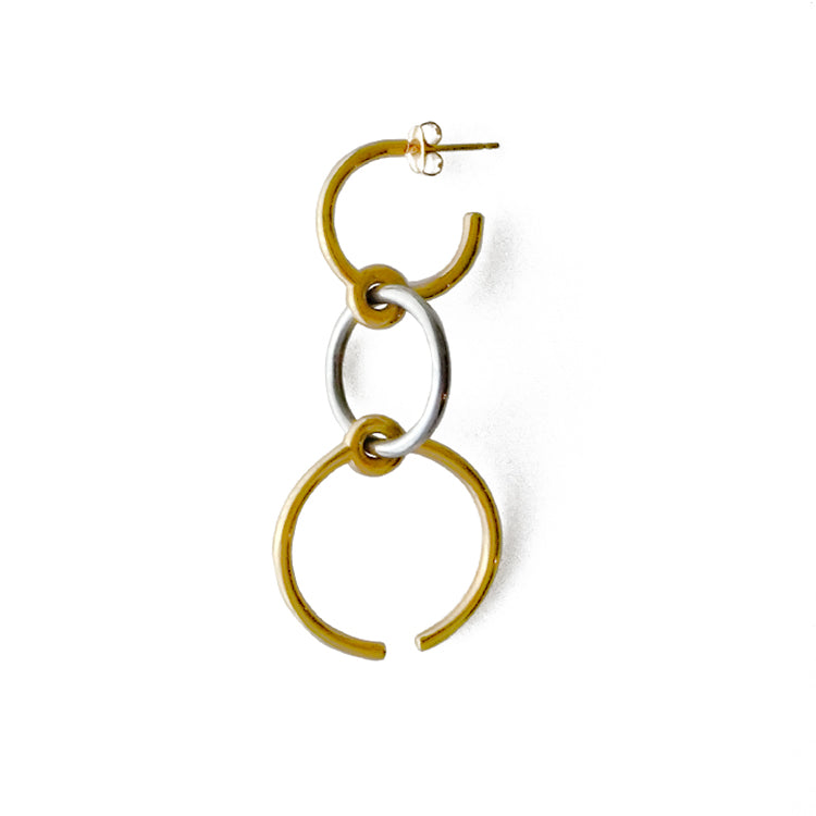 3rings Pierced EarCuff