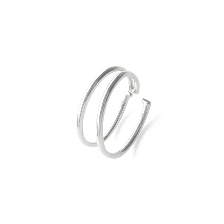 Double Line EarCuff Silver