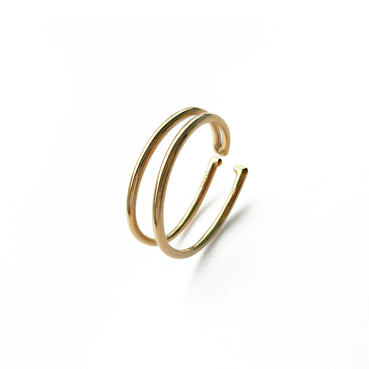 Double Line EarCuff Gold