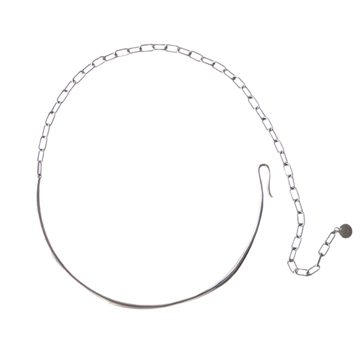 Chain Docking Choker Silver