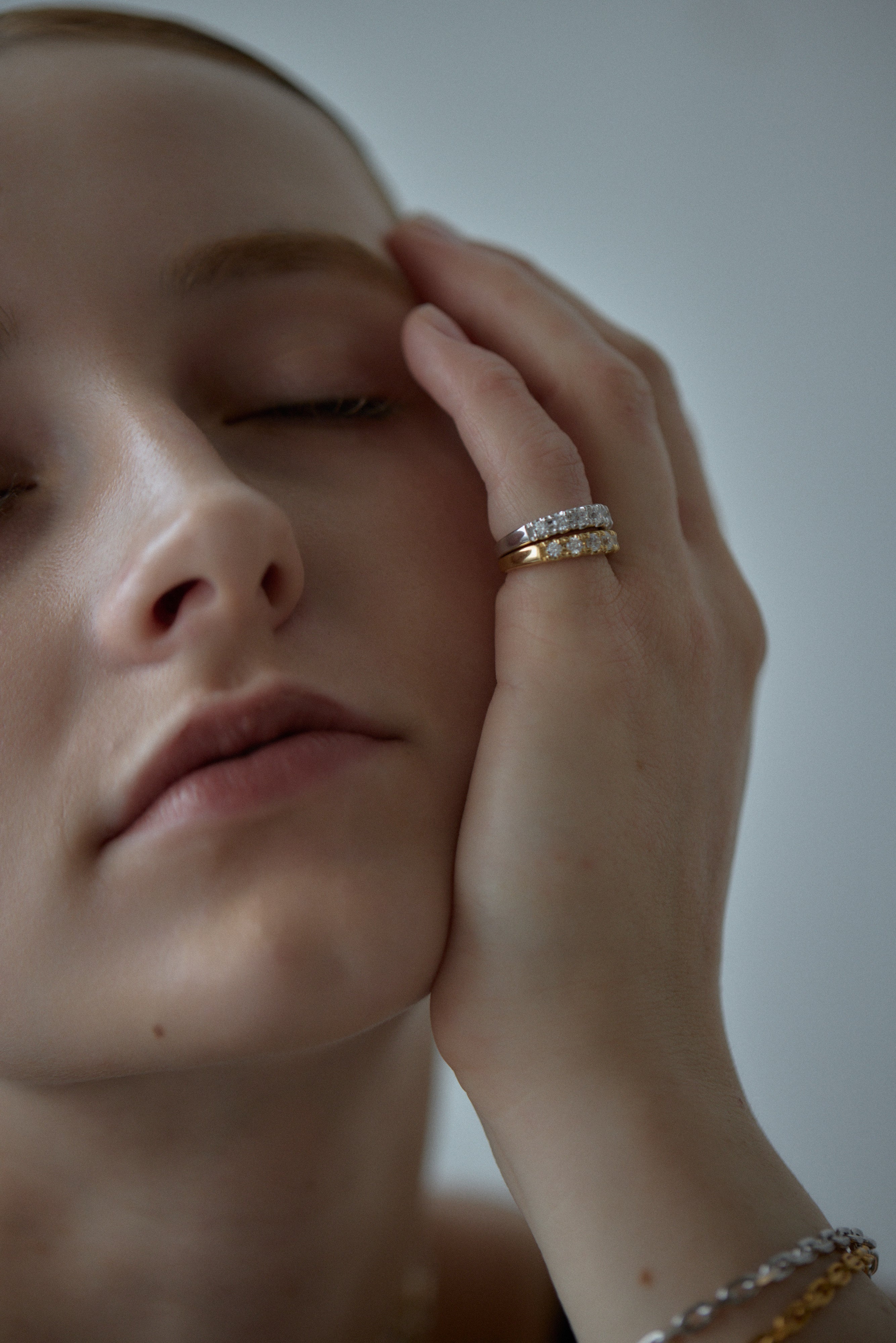 Crystal Pinky Ring Silver – C'esoi