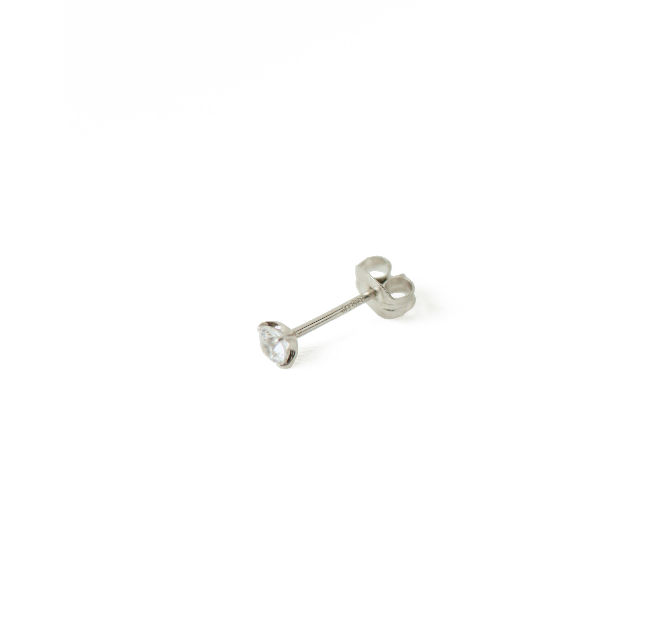 Tiny Crystal Pierce Silver – C'esoi