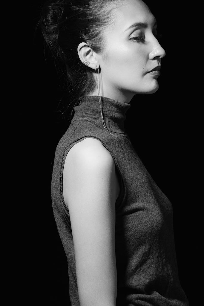 Long chain pierce Silver