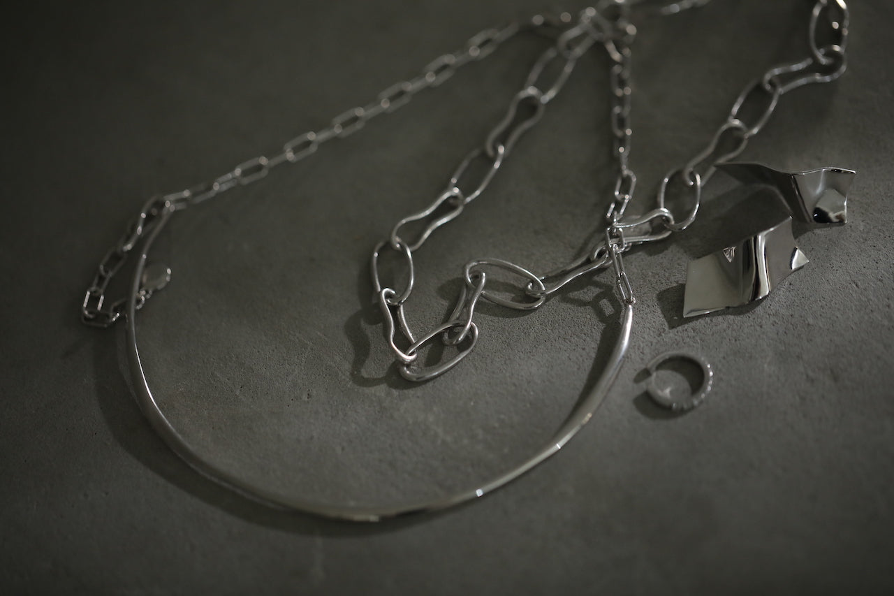 Chain Docking Choker Silver