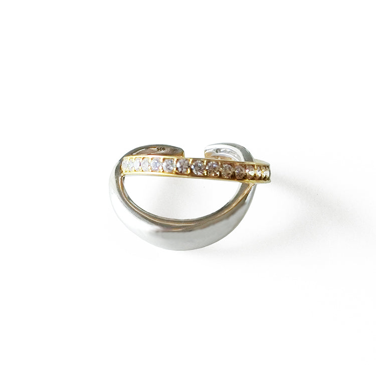 2Face EarCuff Ring Silver – C'esoi