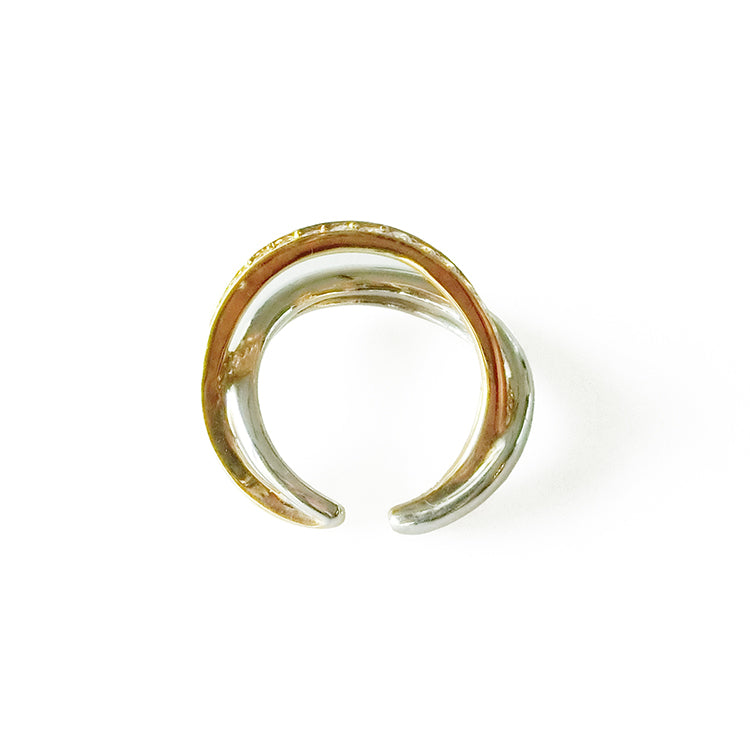 2Face EarCuff Ring Silver – C'esoi
