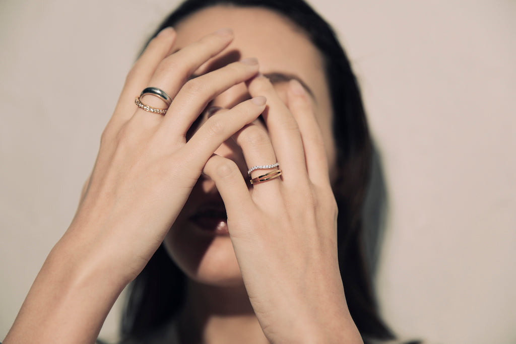 2Face EarCuff Ring Gold – C'esoi