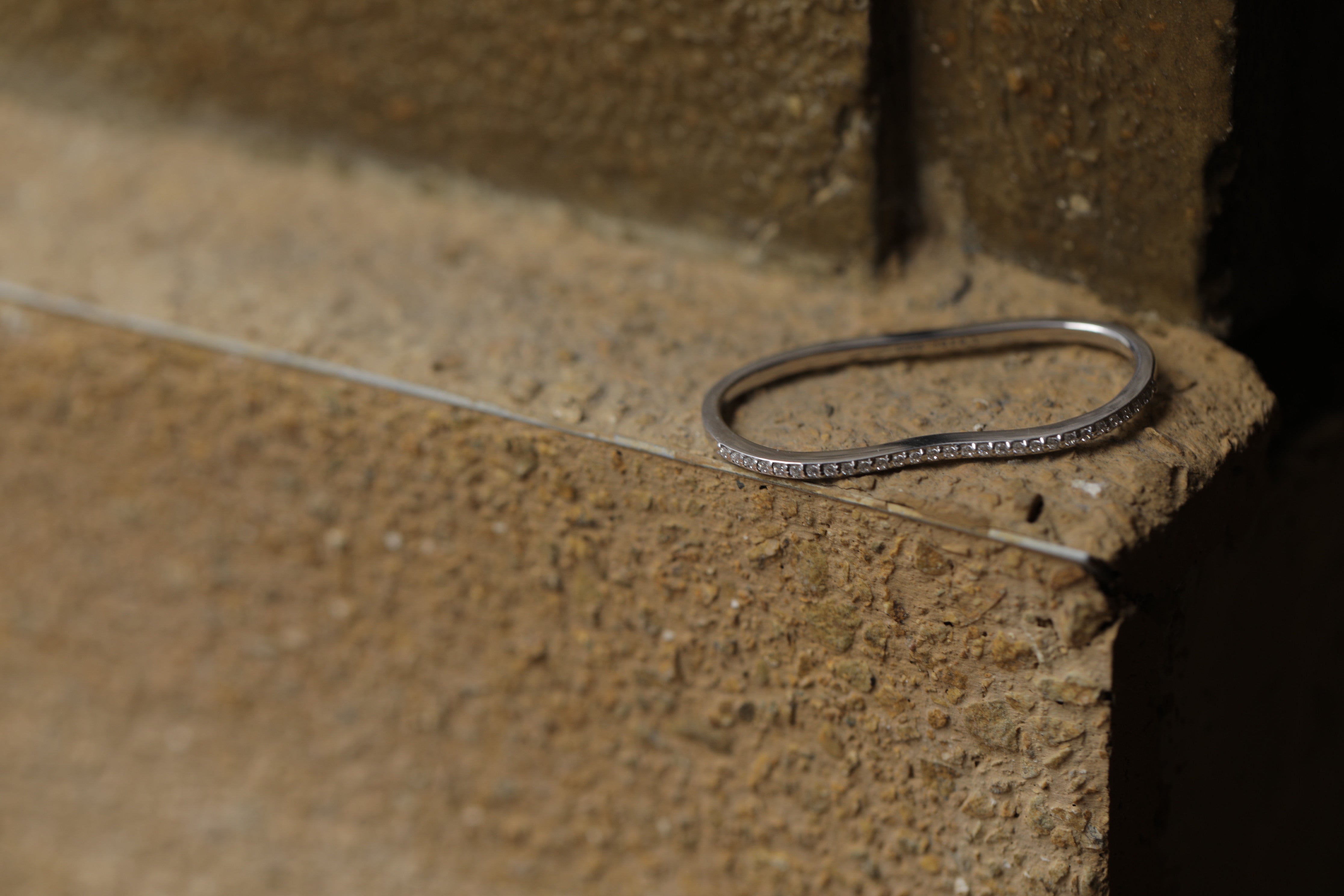 2Finger Crystal Ring Silver – C'esoi