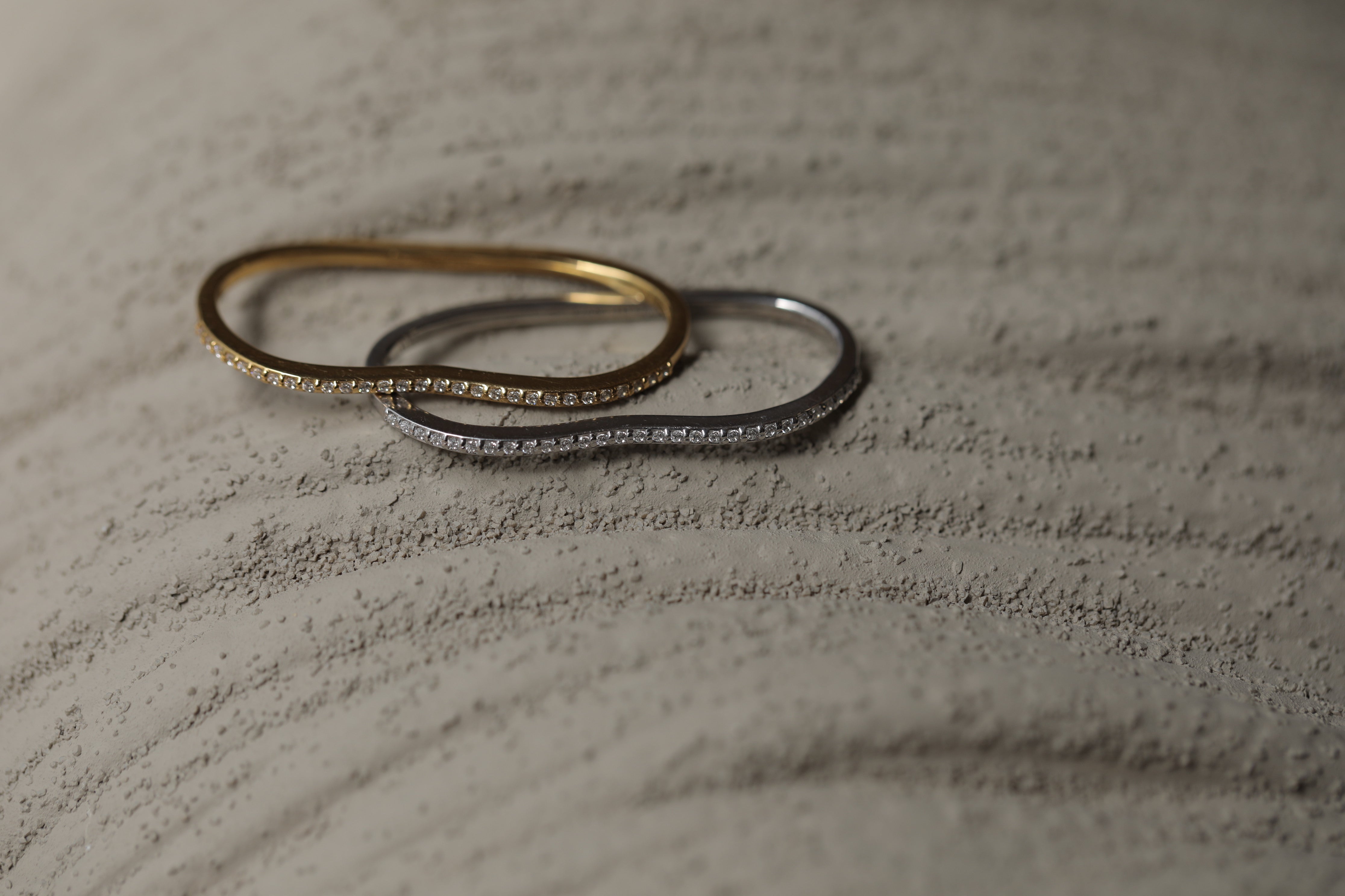 2Finger Crystal Ring Silver – C'esoi