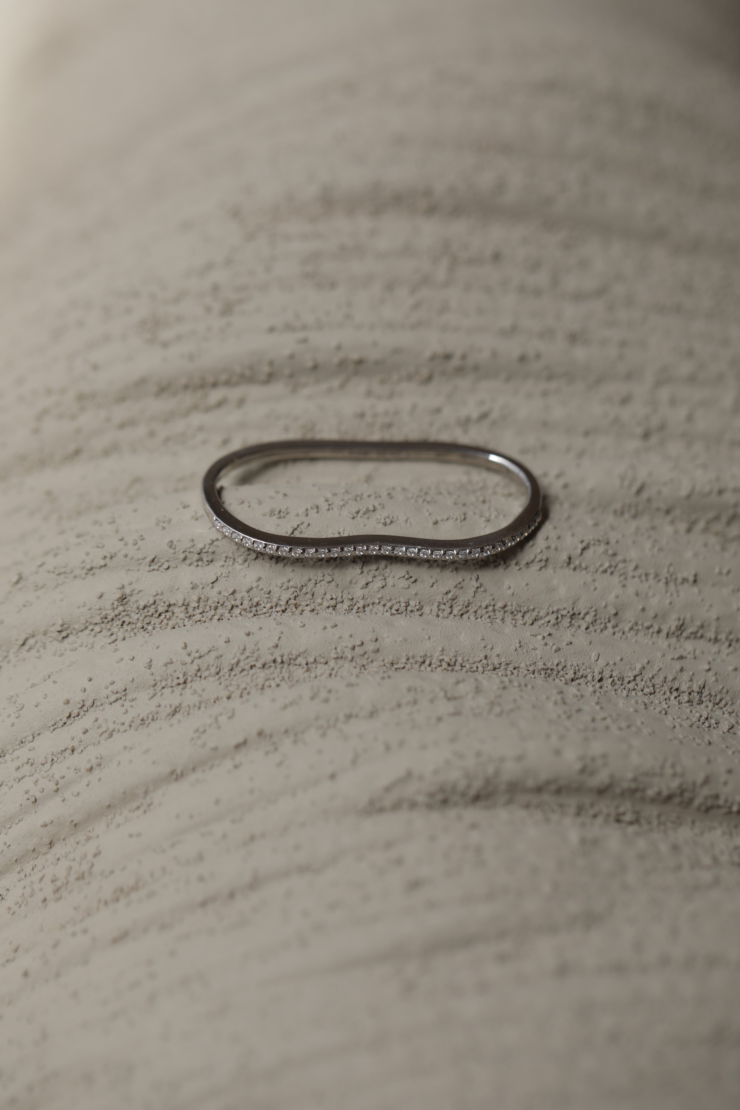 2Finger Crystal Ring Silver – C'esoi